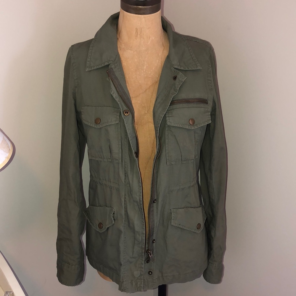 J. Crew military green jacket size small